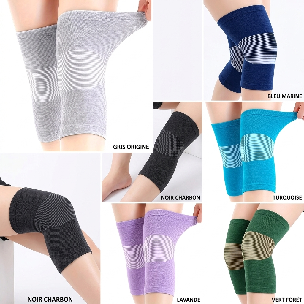 Genouillère Bambou VeinoActive© — Compression & Confort Absolu