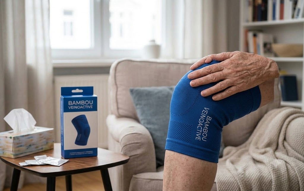 Genouillère Bambou VeinoActive© — Compression & Confort Absolu