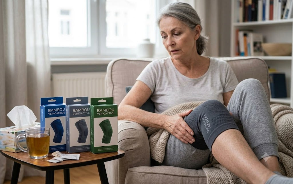 Genouillère Bambou VeinoActive© — Compression & Confort Absolu