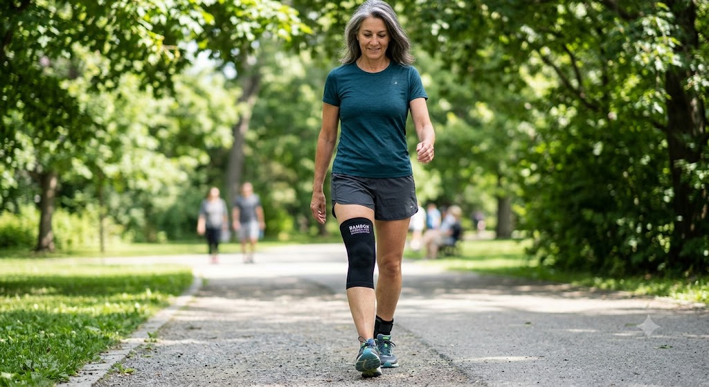 Genouillère Bambou VeinoActive© — Compression & Confort Absolu